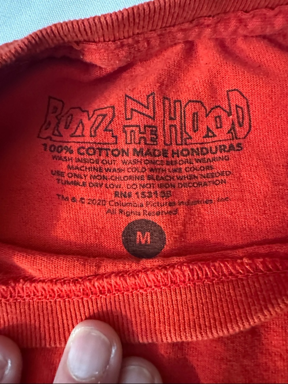 Boyz N The Hood Graphic Short Sleeve Tee - Red - Picture 2 of 5
